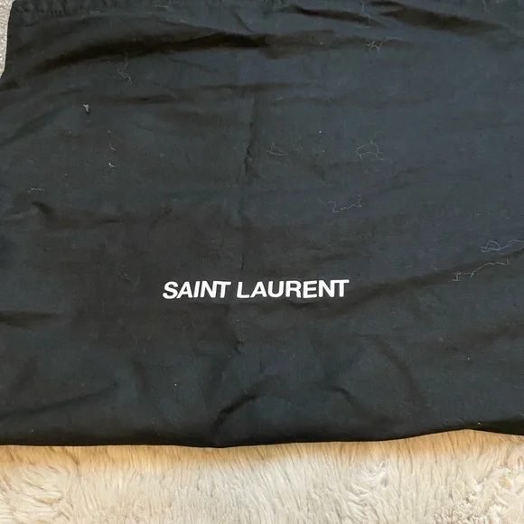 Saint Laurent Grey Shopping Leather Tote